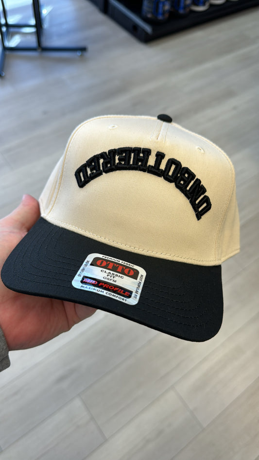 Unbothered Inverted Hat - Off White/Black